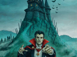 Illustrazione copertina Il castello di Dracula